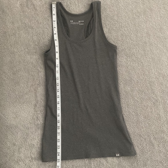 LN Under Armour Fitted Heat Gear Gray Women's Size S UA Workout Tank Top - Picture 7 of 8